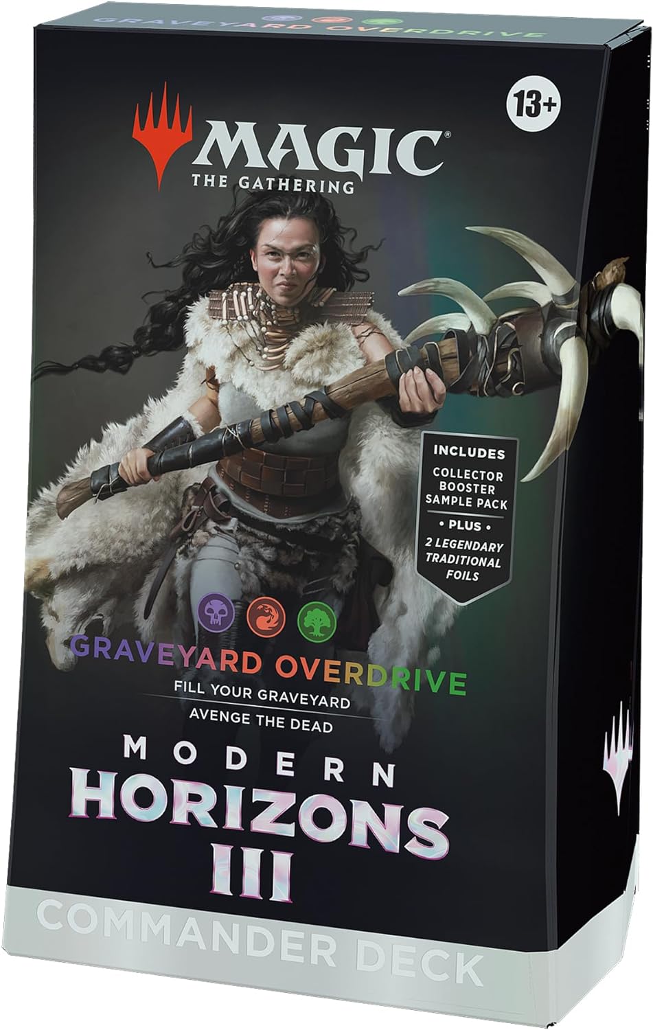 Modern Horizons 3 Commander Deck - Graveyard Overdrive (100-Card Deck, 2-Card Collector Booster Sample Pack + Accessories), Trading Cards made by Magic The Gathering. Exit 23 Games 