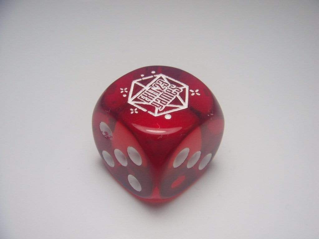 D6 16mm Chessex Dice - Translucent Red Dice Chessex Exit 23 Games 16mm Chessex Dice in Translucent Red | Exit 23 Games