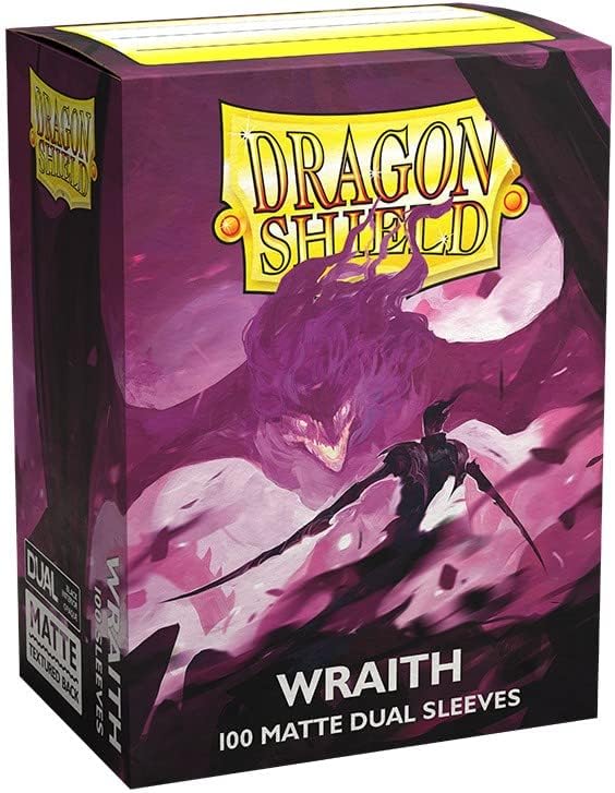 Dragon Shield Dual Matte Wraith Standard Size 100 ct Card Sleeves Individual Pack,  made by Dragon Shield. Exit 23 Games 