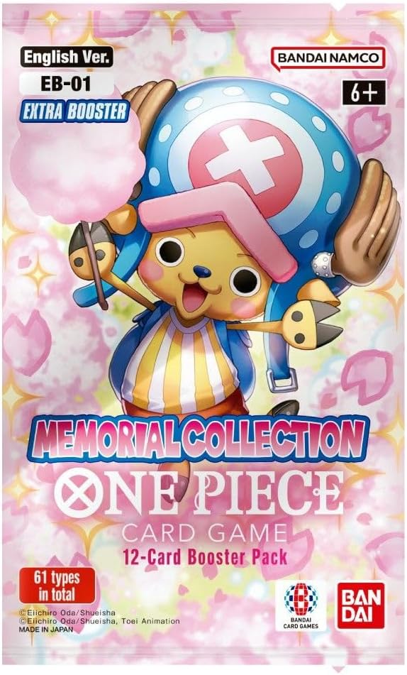 ONE Piece TCG: Extra Booster Box: Memorial Collection (EB-01), Trading Cards made by Bandai. Exit 23 Games 