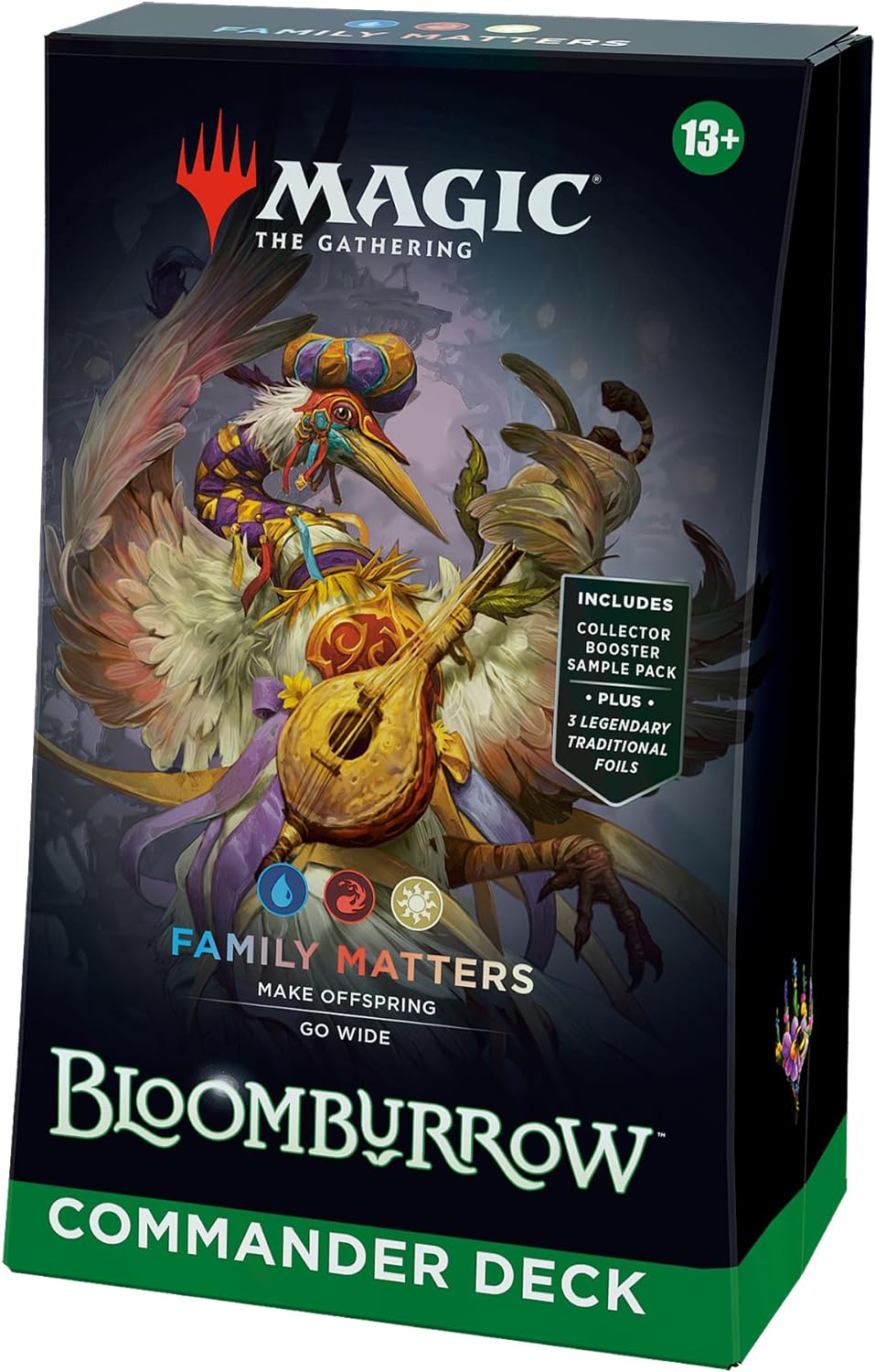 PRE-ORDER: Bloomburrow Commander Deck - Family Matters (100-Card Deck, 2-Card Collector Booster Sample Pack + Accessories) Magic: The Gathering