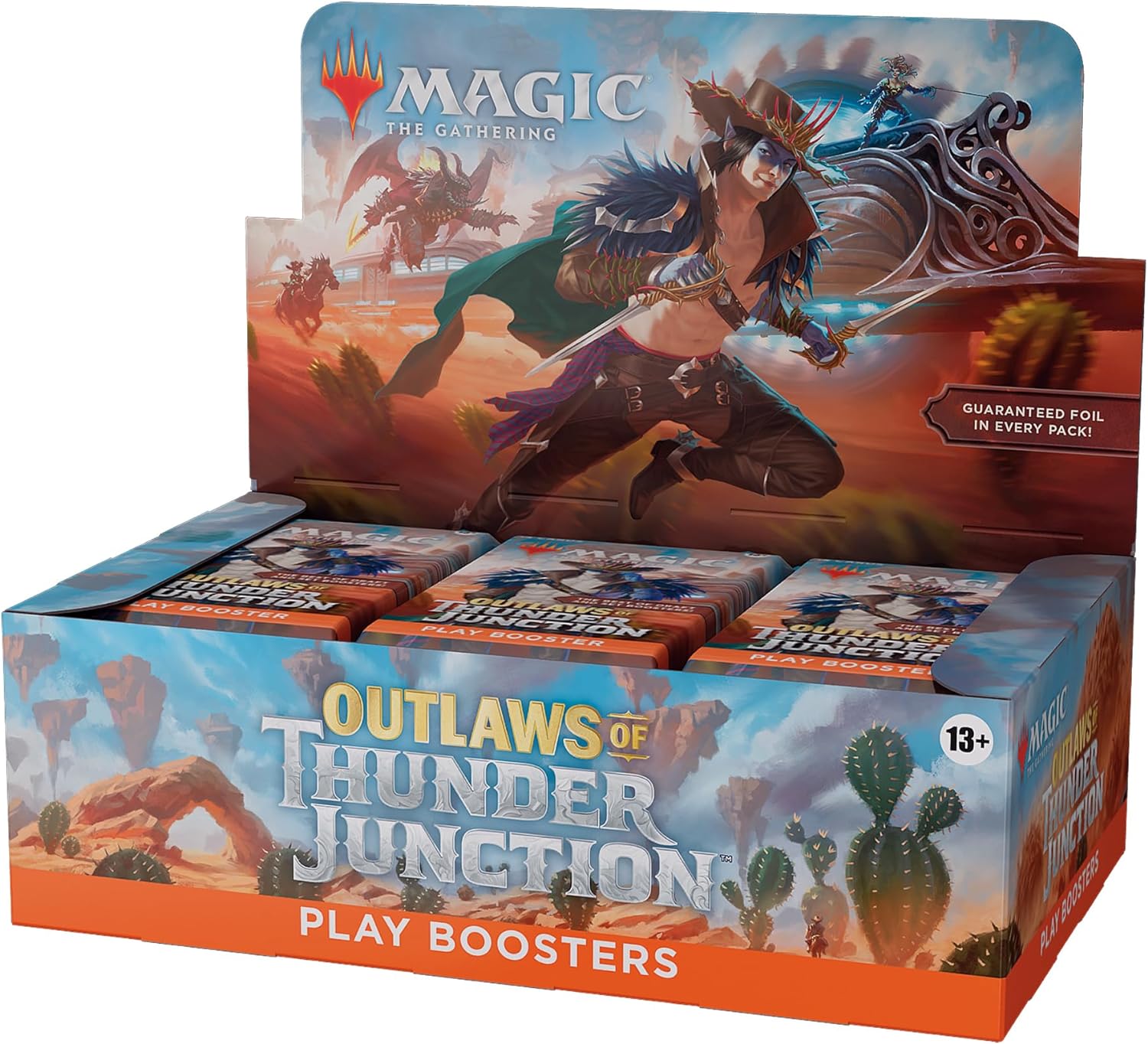 Magic: The Gathering Outlaws of Thunder Junction Play Booster Box - 36 Packs (504 Magic Cards), Trading Cards made by Magic The Gathering. Exit 23 Games 
