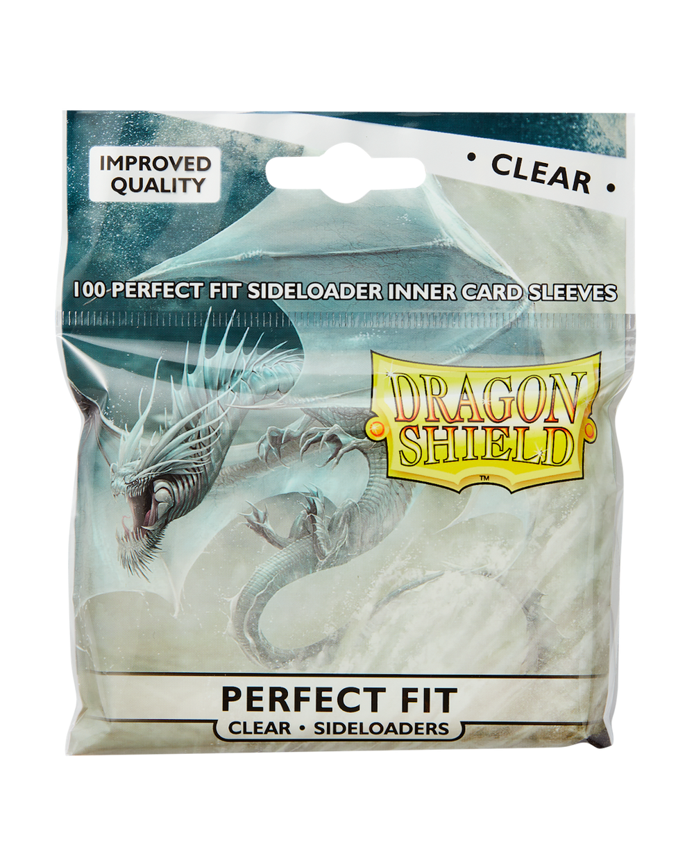 Dragon Shield Dragon Shield - Perfect Fit Sideloaders Standard Size Sleeves 100pk - Clear card sleeves