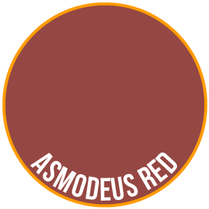 Pot of Two Thin Coats Asmodeus Red, a UK-made acrylic miniature paint