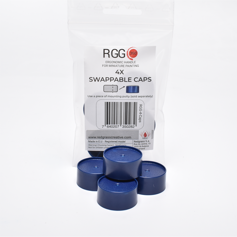 Red Grass Games 4x Swappable Caps for RGG360 Painting Handle painting accessory