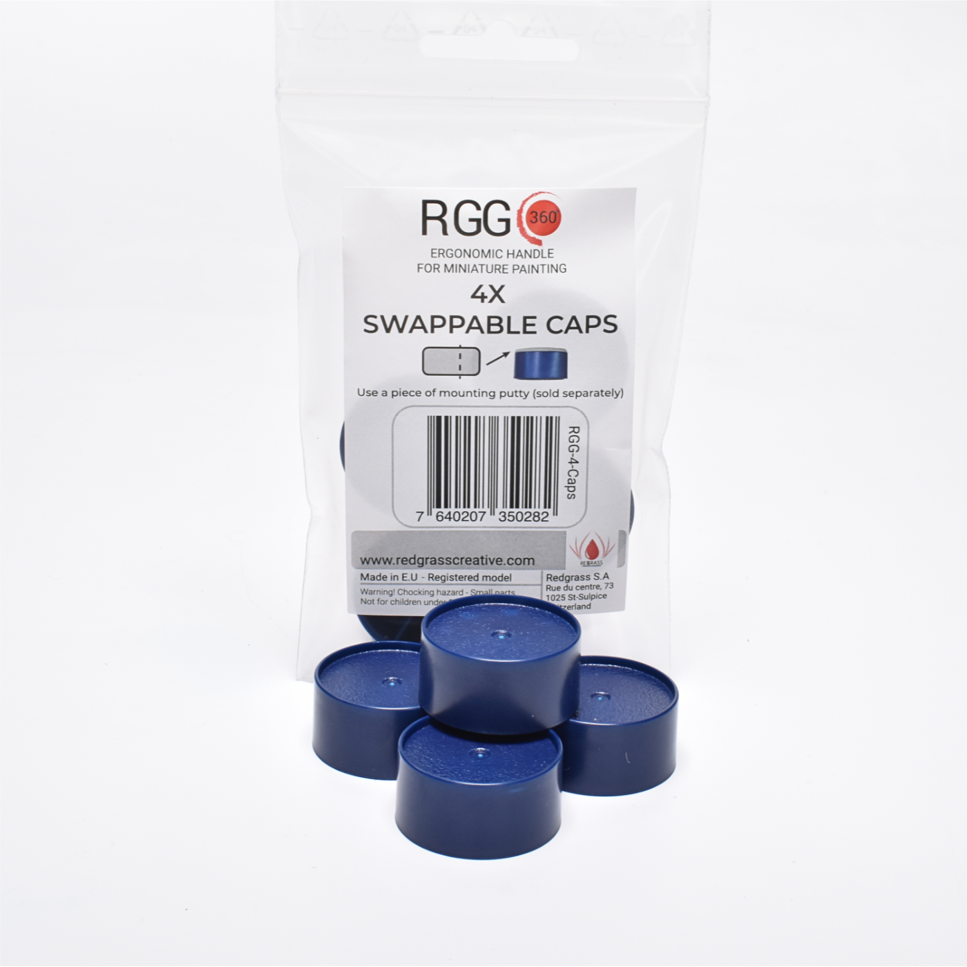 4x Swappable Caps for RGG360 Painting Handle  Red Grass Games Exit 23 Games 4x Swappable Caps for RGG360 Painting Handle