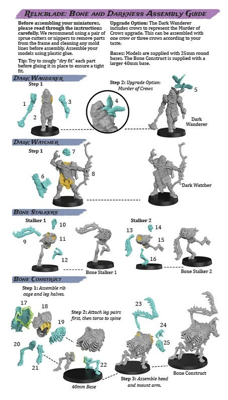 Bone and Darkness Faction Set - Plastic