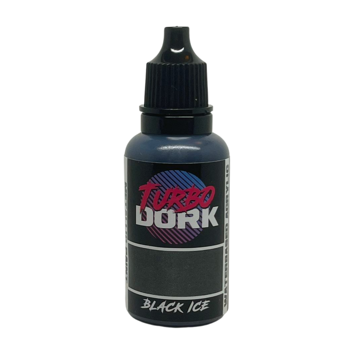 Turbo Dork Black ICE - Vernice acrilica metallizzata, flacone da 22