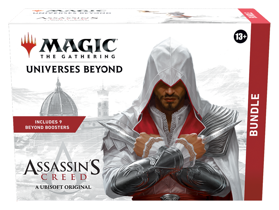 Magic: The Gathering - Assassin’s Creed Bundle | 9 Beyond Boosters + Accessories,  made by Magic The Gathering. Exit 23 Games 