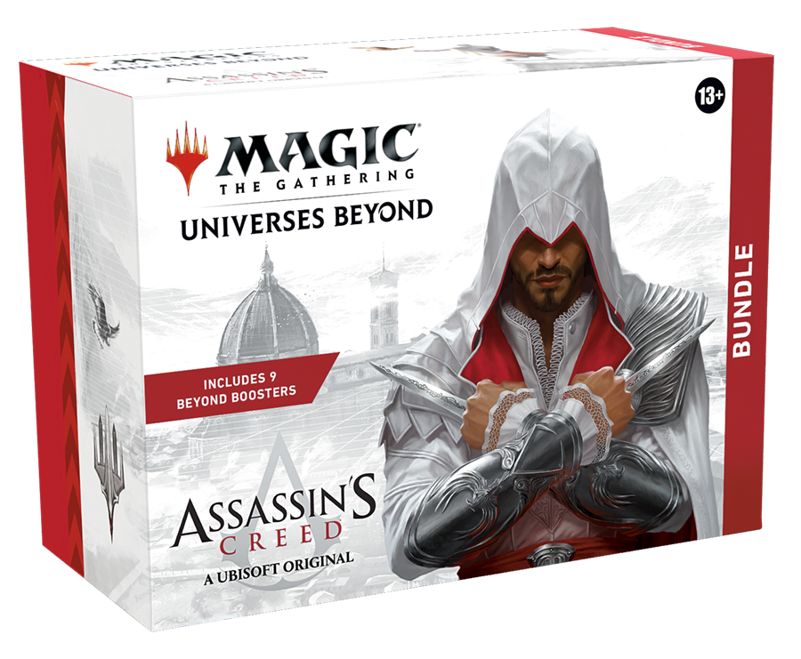 Magic: The Gathering - Assassin’s Creed Bundle | 9 Beyond Boosters + Accessories,  made by Magic The Gathering. Exit 23 Games 