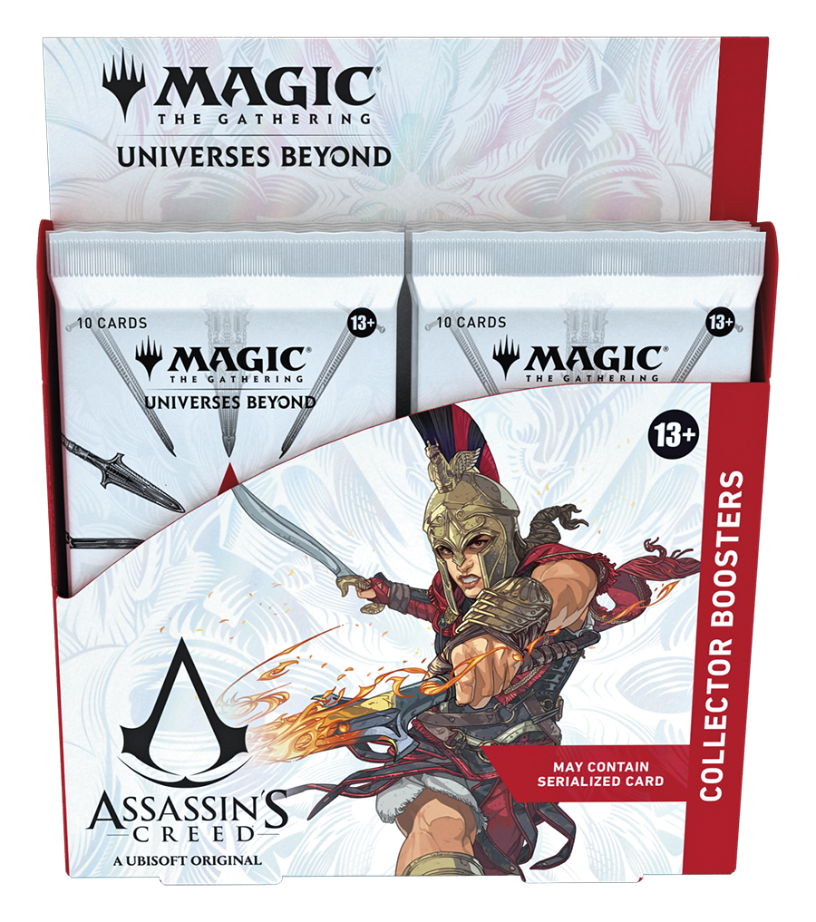 Magic: The Gathering - Assassin’s Creed Collector Booster Box | 12 Collector Boosters (10 Cards in Each Pack),  made by Magic The Gathering. Exit 23 Games 