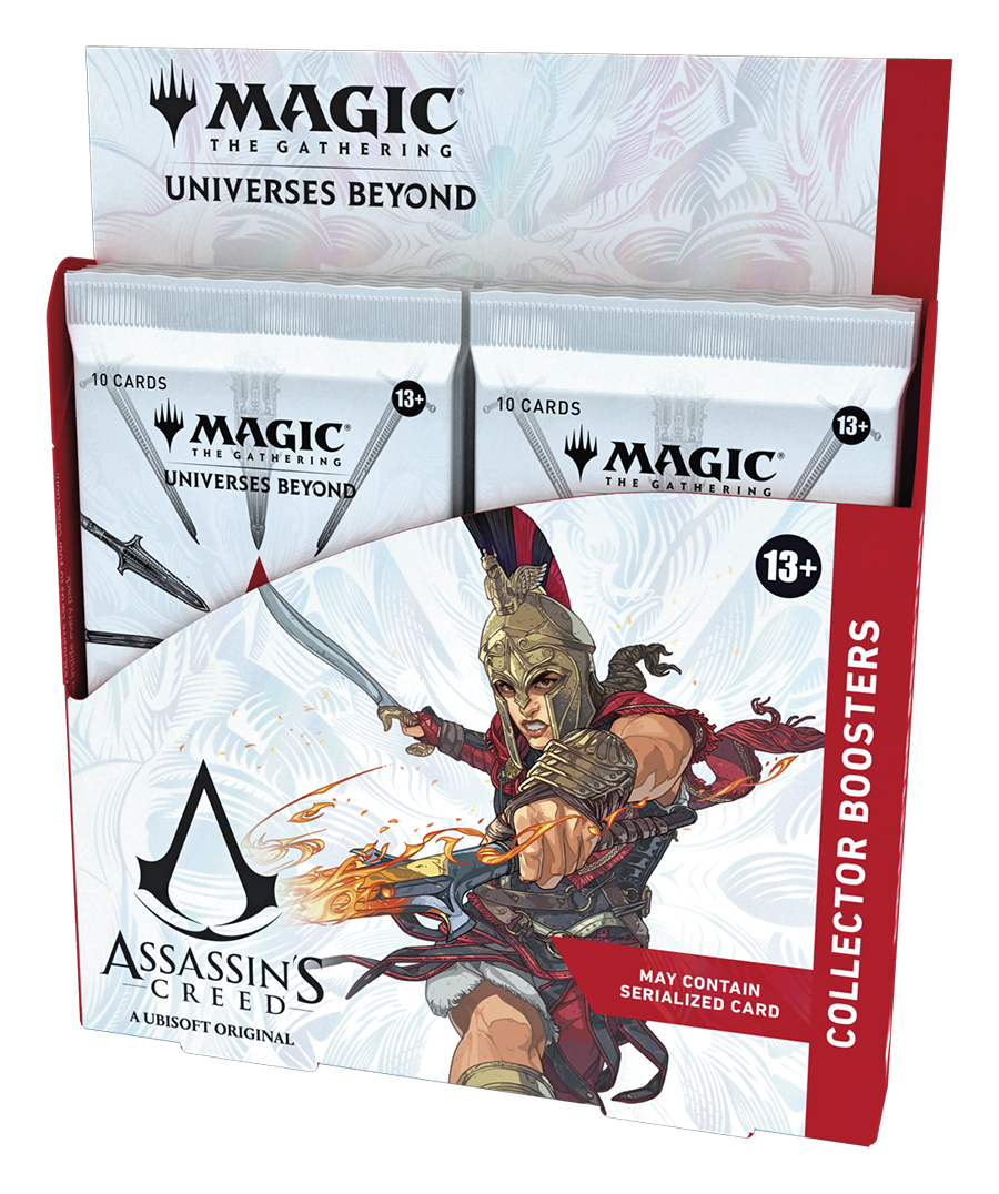 Magic: The Gathering - Assassin’s Creed Collector Booster Box | 12 Collector Boosters (10 Cards in Each Pack),  made by Magic The Gathering. Exit 23 Games 