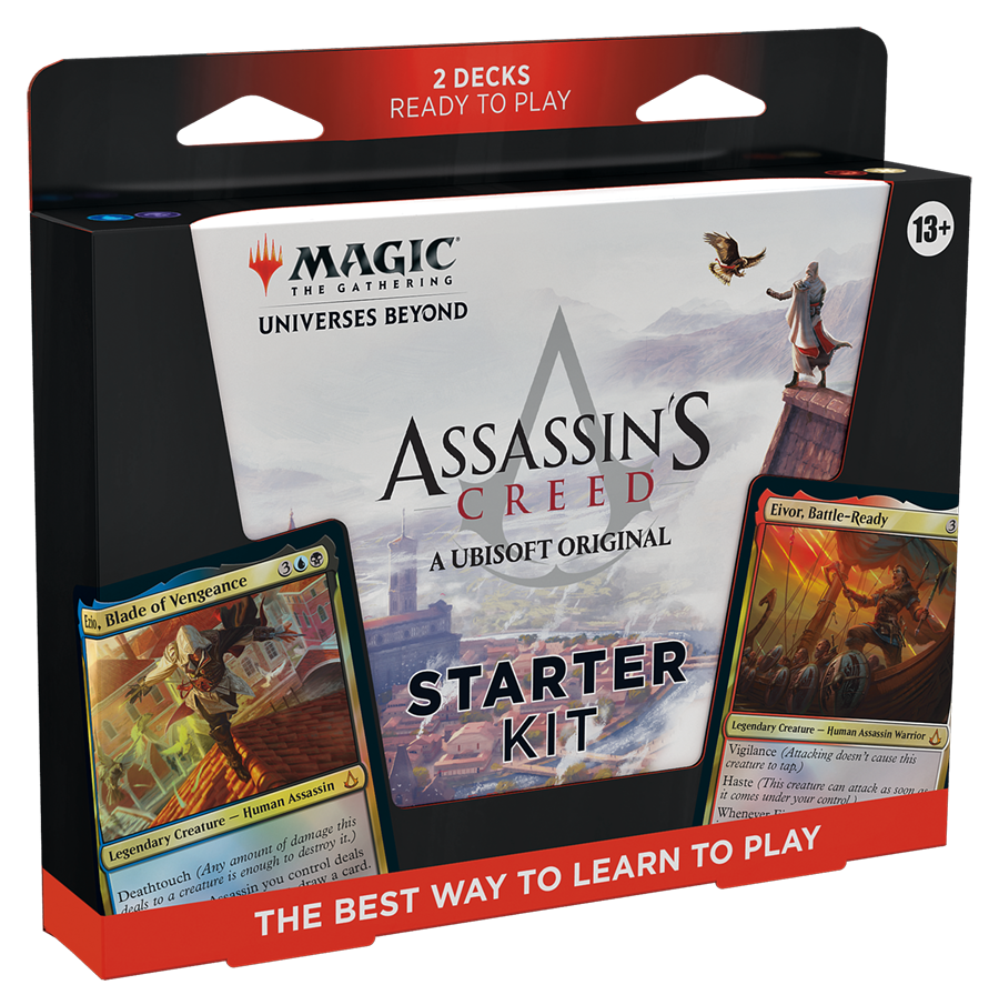 Magic: The Gathering - Assassin’s Creed Starter Kit | Learn to Play Magic with 2 Assassin’s Creed-Themed Decks,  made by Magic The Gathering. Exit 23 Games 