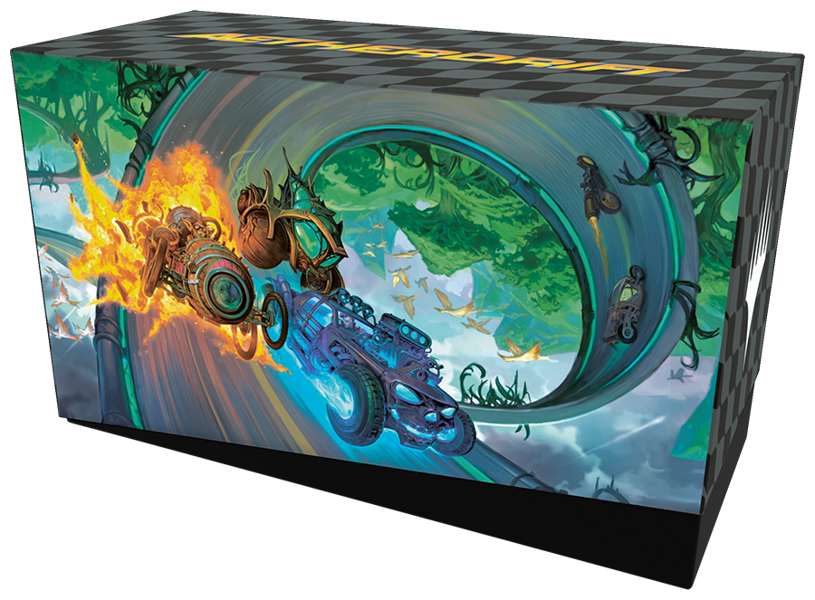 Magic: The Gathering Aetherdrift Bundle (9 Play Boosters, 40 Lands, 1 Alt-Art Card + Exclusive Accessories)