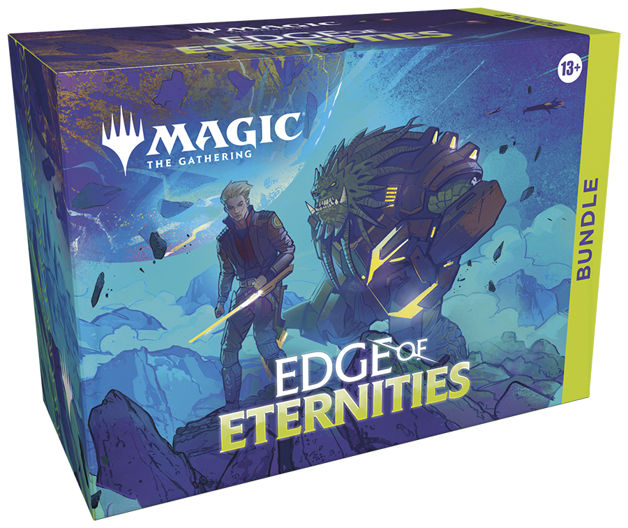 Magic: The Gathering Edge of Eternities Bundle (9 Play Boosters, 30 Lands, 1 Alt-Art Card + Exclusive Accessories)