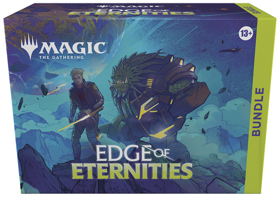 Magic: The Gathering Edge of Eternities Bundle (9 Play Boosters, 30 Lands, 1 Alt-Art Card + Exclusive Accessories)