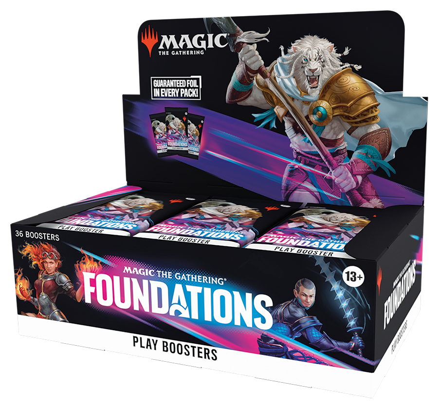 Magic: The Gathering Foundations Play Booster Box - 36 Packs (504 Magic Cards),  made by Magic The Gathering. Exit 23 Games 