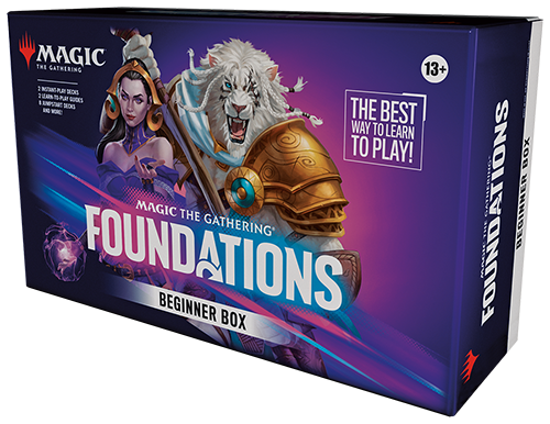 Magic: The Gathering Foundations Beginner Box – 2 Instant-Play Tutorial Decks, 8 Jumpstart Decks, 2 Playmats, 2 Spindowns, 2 Learn-to-Play Guides,  made by Magic The Gathering. Exit 23 Games 