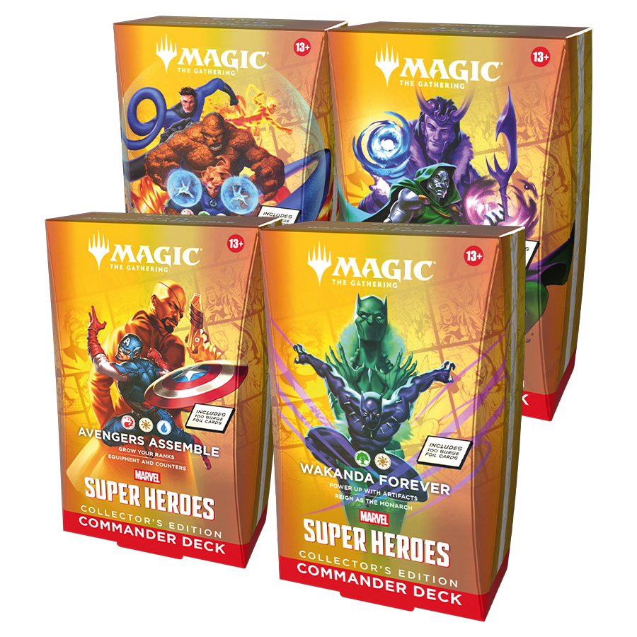 Marvel Super Heroes Commander Decks Bundle (all 4 decks)