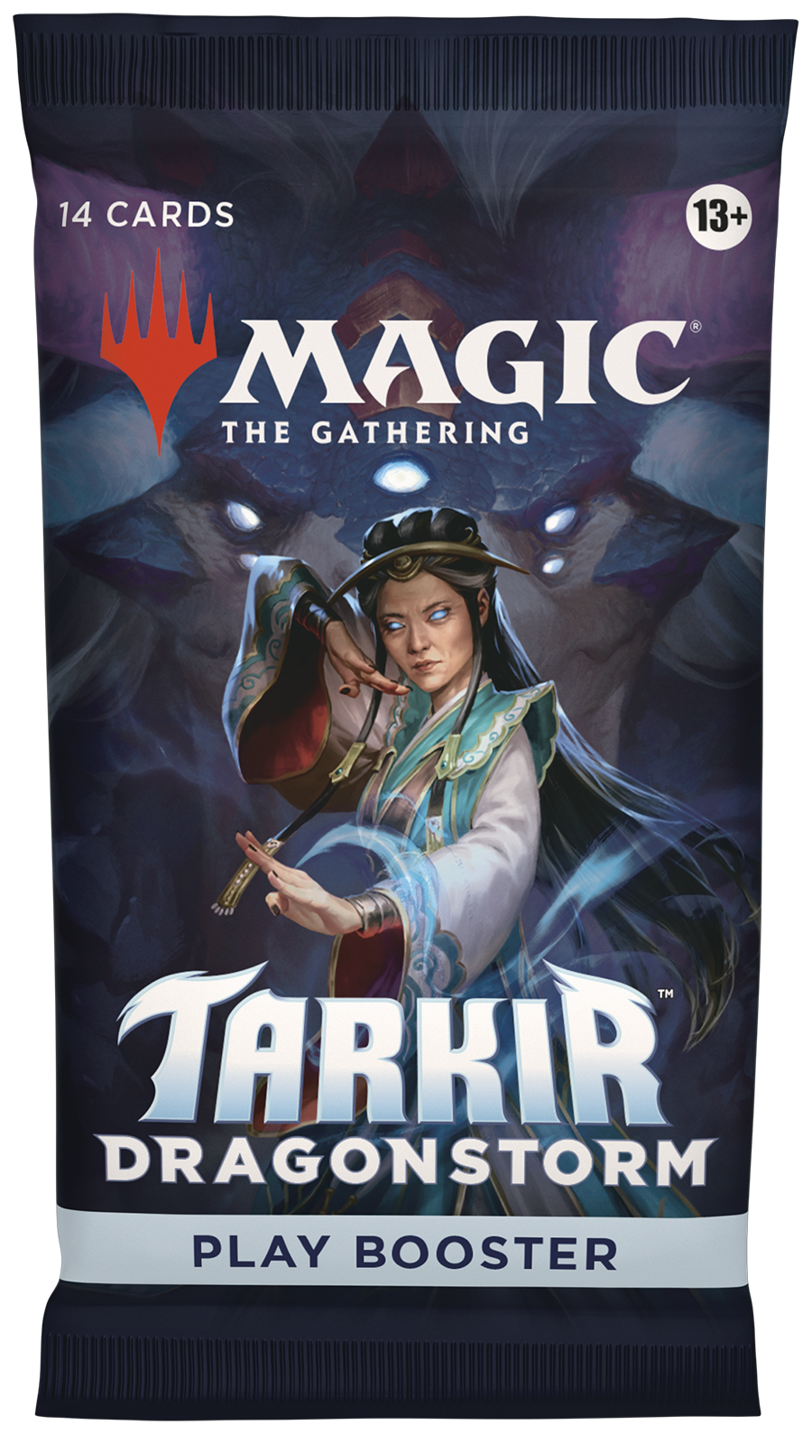 Sealed Magic: The Gathering Tarkir: Dragonstorm - Play Booster (1 Pack of 14 Cards) trading card game product