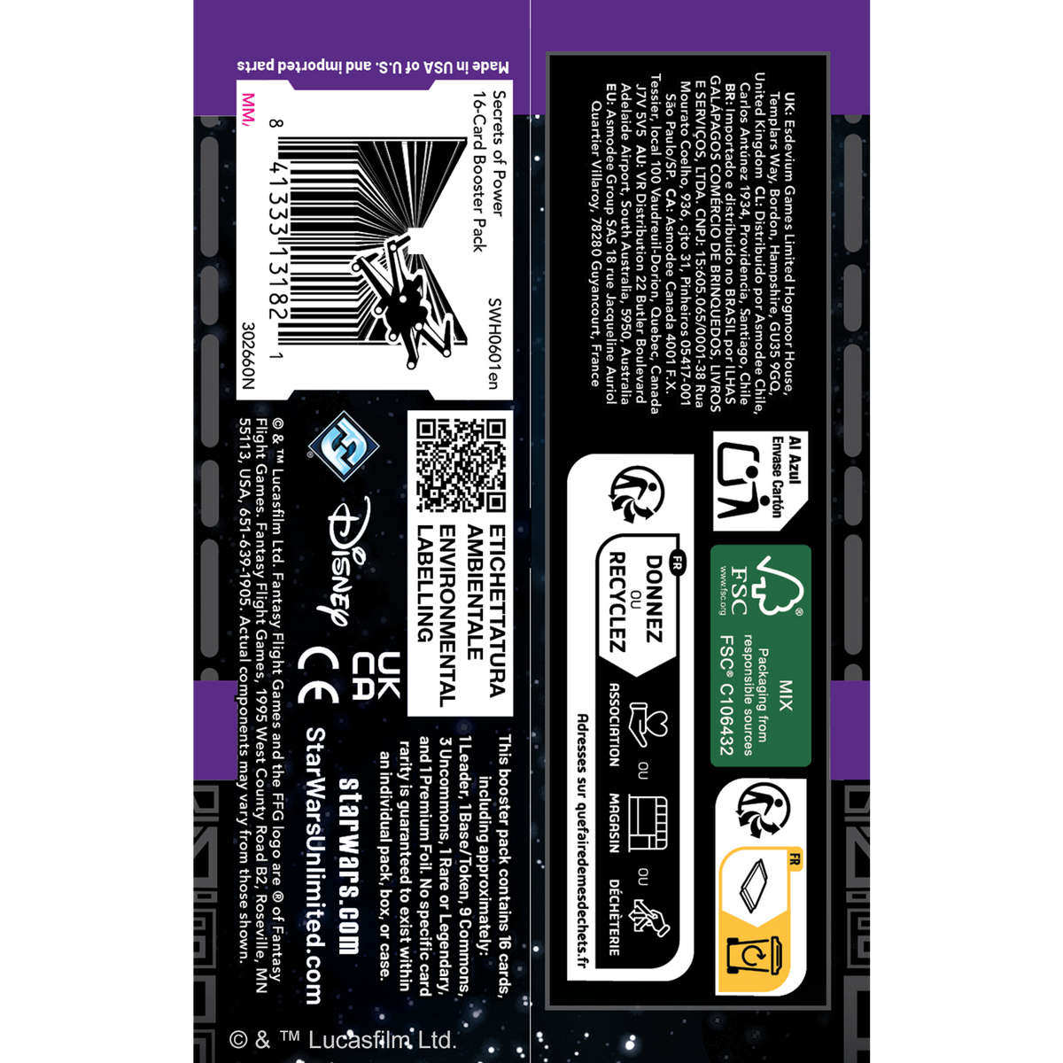 Star Wars: Unlimited Secrets of Power Booster Pack