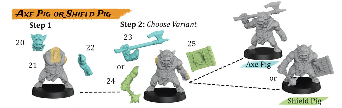 Battle Pigs Faction Set - Plastic