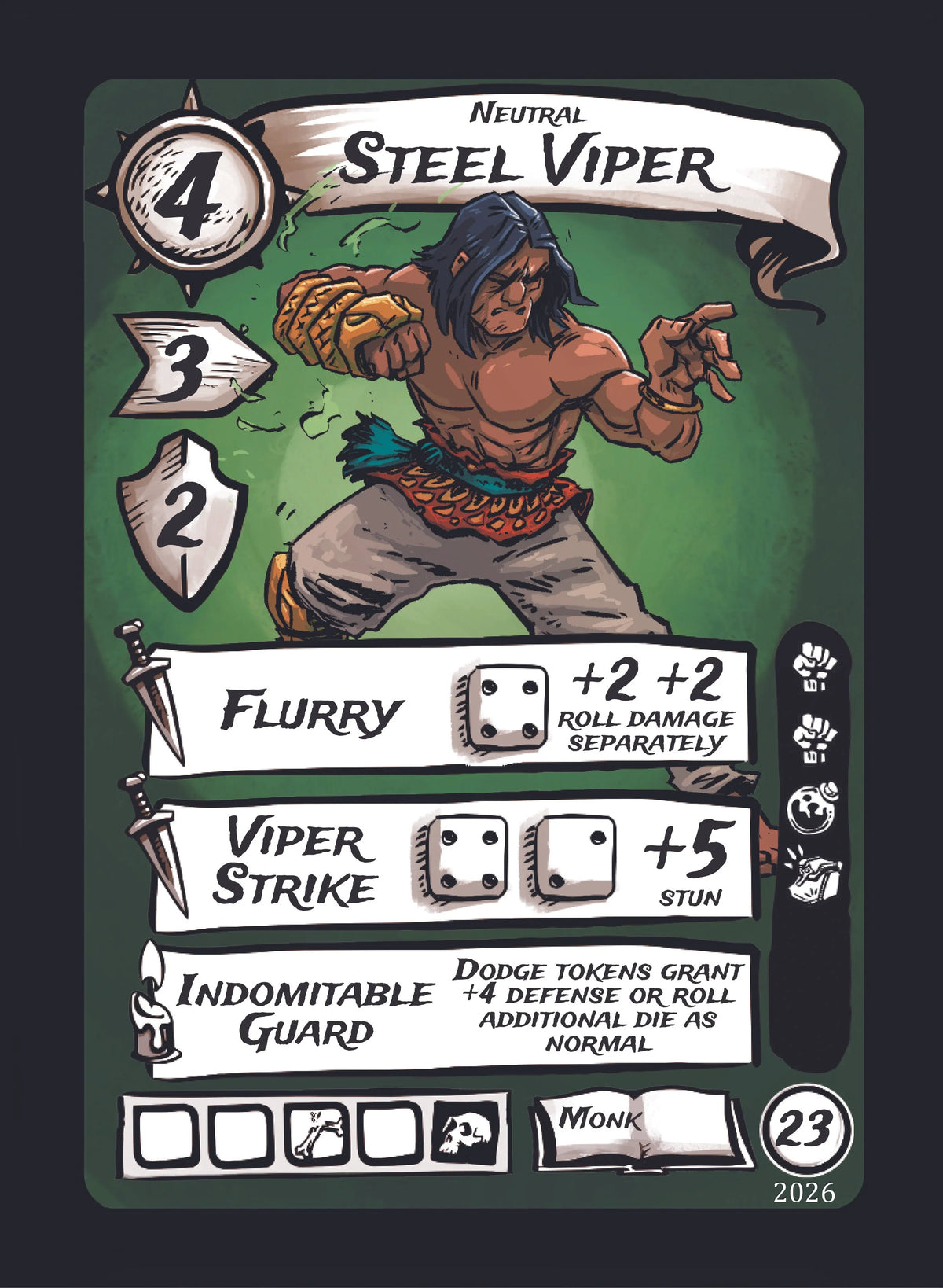 Steel Viper: Neutral Character