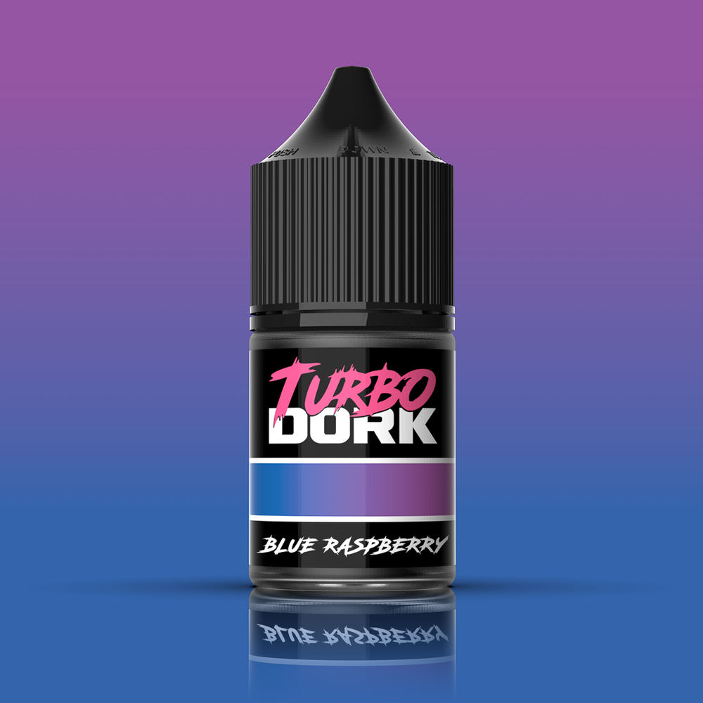 Bottle of Turbo Dork Blue Raspberry Turboshift Acrylic Paint Turboshift colour-shift paint for miniatures