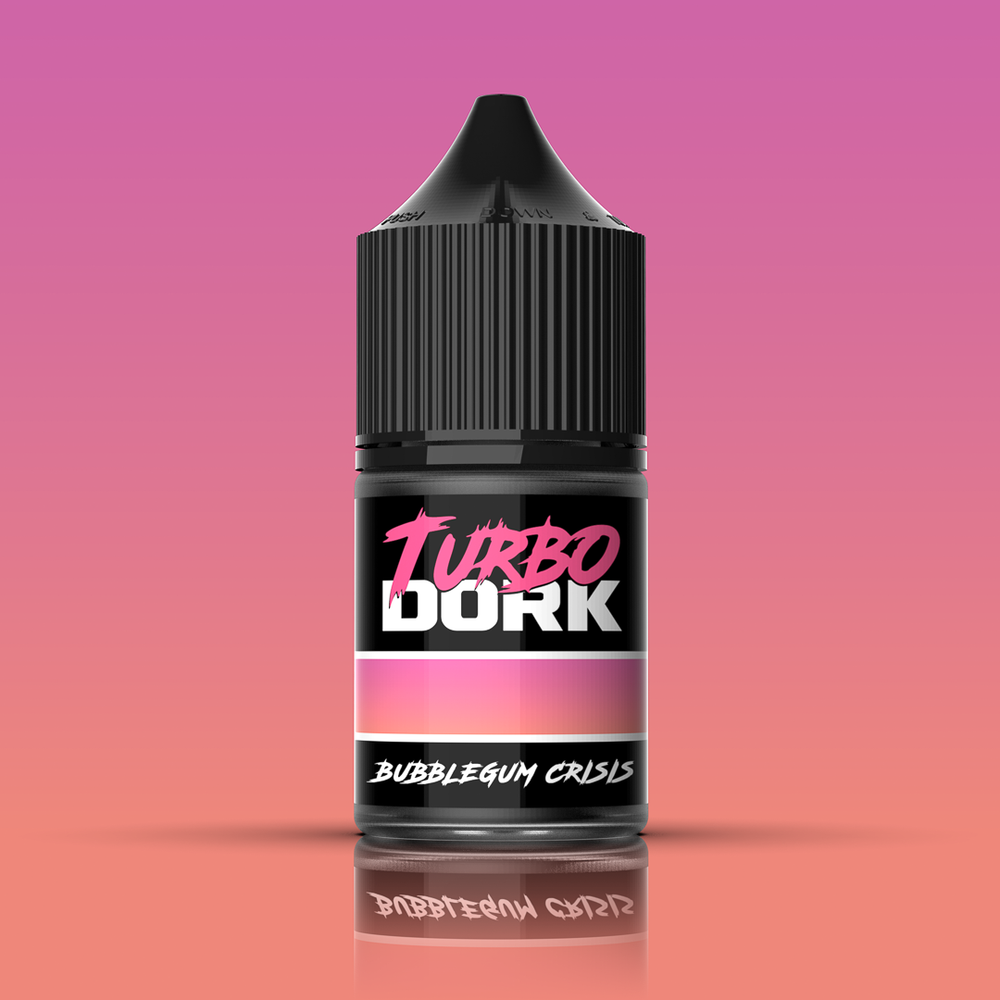 Bottle of Turbo Dork Bubblegum Crisis Turboshift Acrylic Paint Turboshift colour-shift paint for miniatures