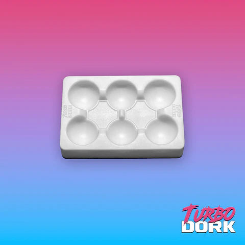 Bottle of Turbo Dork Turbo Dork Small White Silicone Dry Palette acrylic paint for miniatures