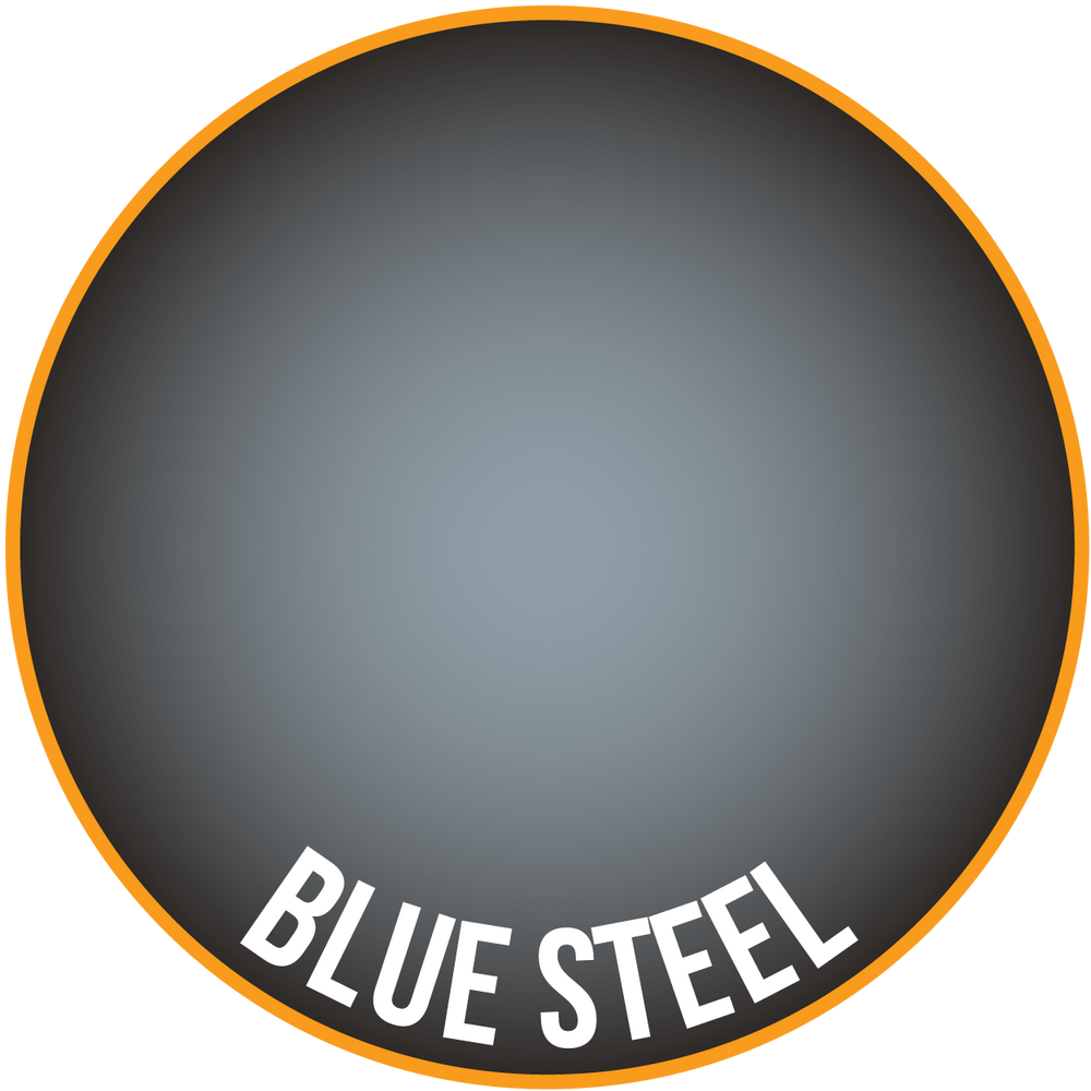 Pot of Two Thin Coats BLUE STEEL, a UK-made acrylic miniature paint