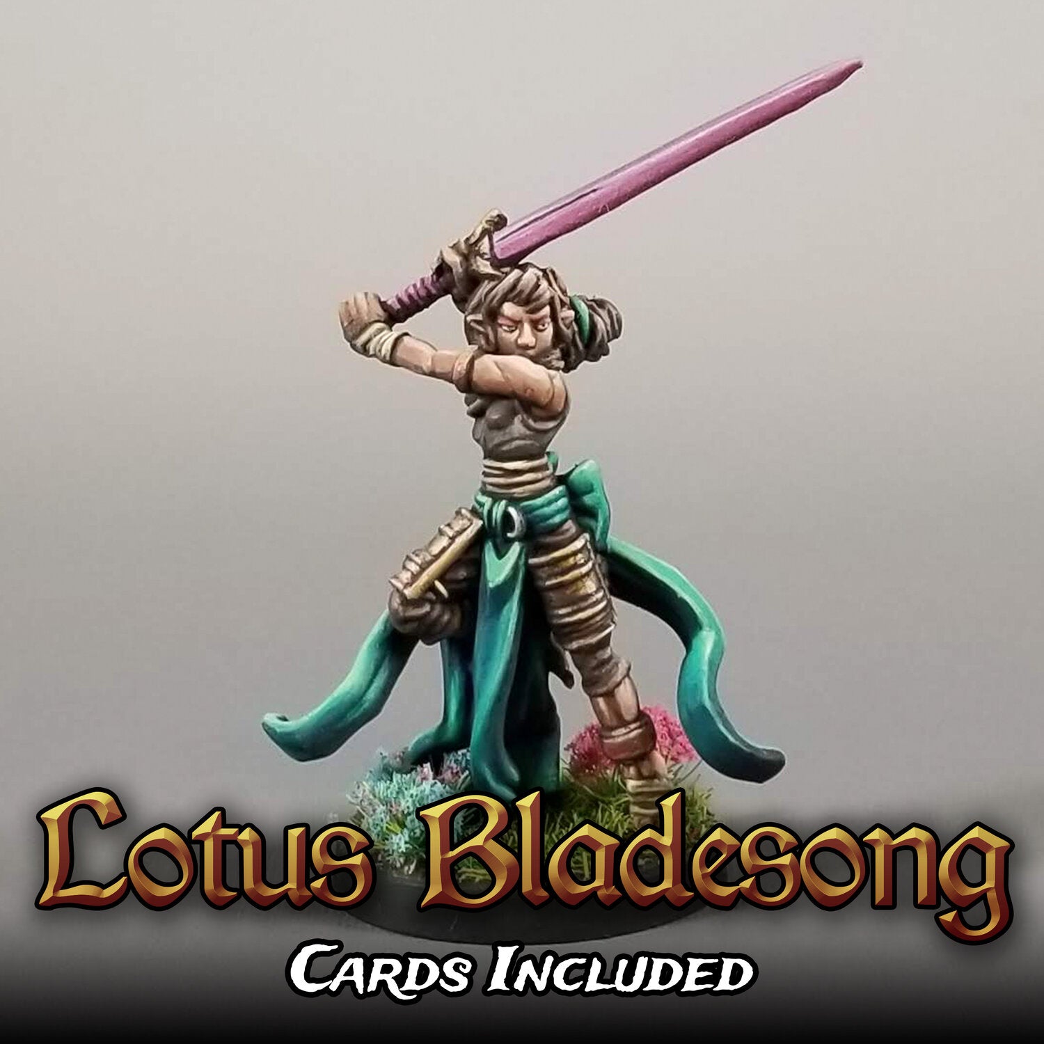 Lotus Bladesong Miniature Metal King Studio Exit 23 Games Lotus Bladesong