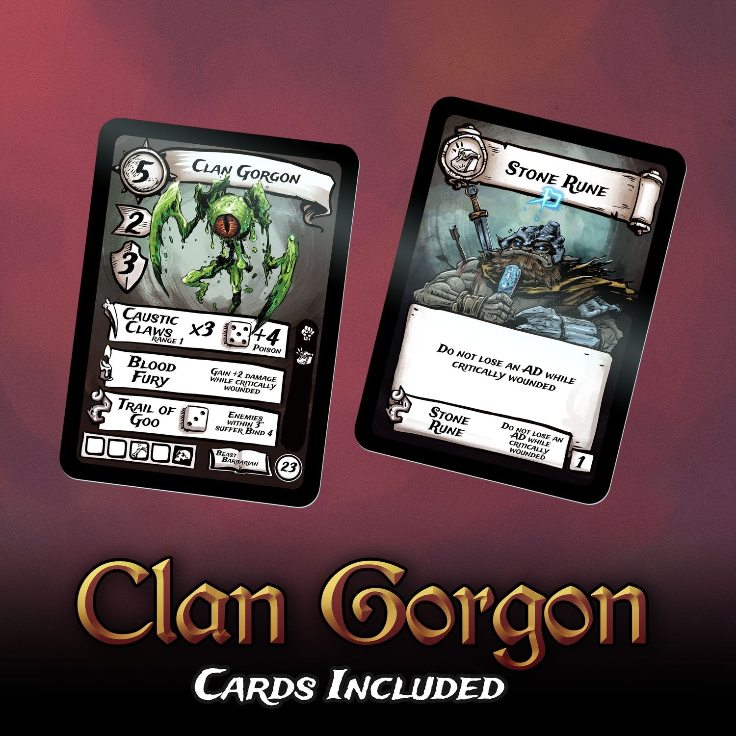 Clan Gorgon Miniature Metal King Studio Exit 23 Games Clan Gorgon