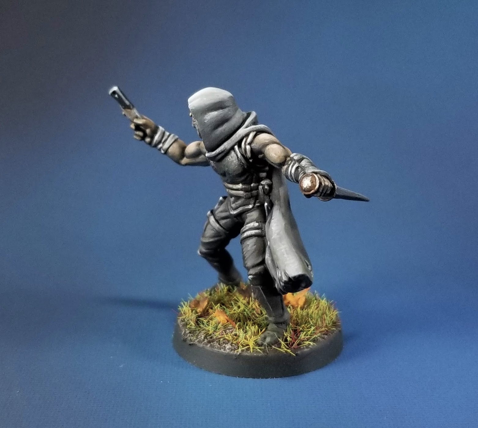 Lone Guard Infiltrator Miniature Metal King Studio Exit 23 Games Lone Guard Infiltrator