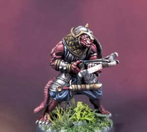 Iguan Marauder Miniature Metal King Studio Exit 23 Games Iguan Marauder