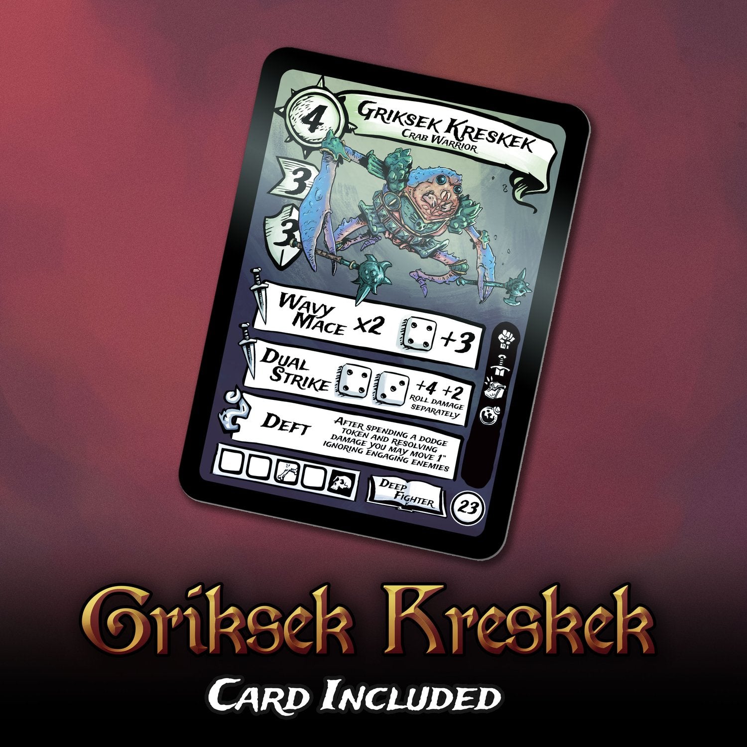 Paragon: Griksek Kreskek Miniature Metal King Studio Exit 23 Games Paragon: Griksek Kreskek