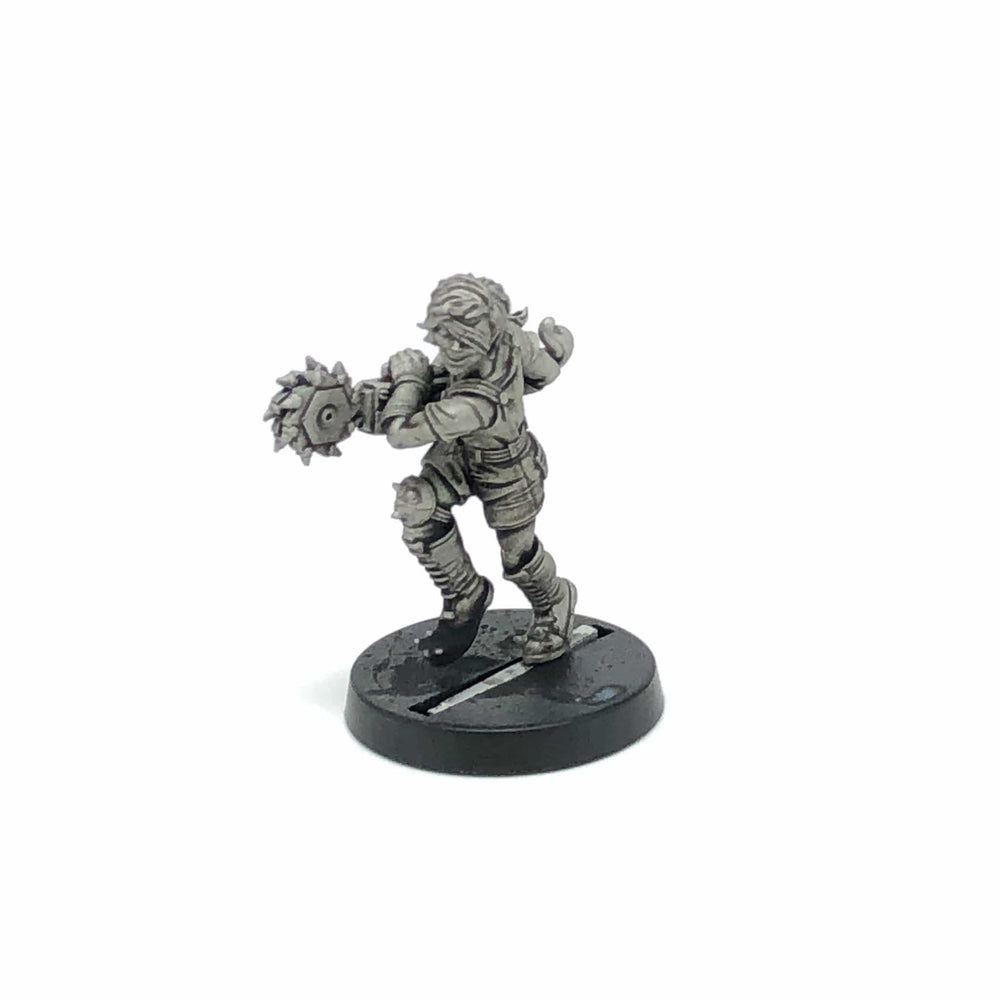 Exit 23 Games Chainsaw Star, an unpainted fantasy football miniature
