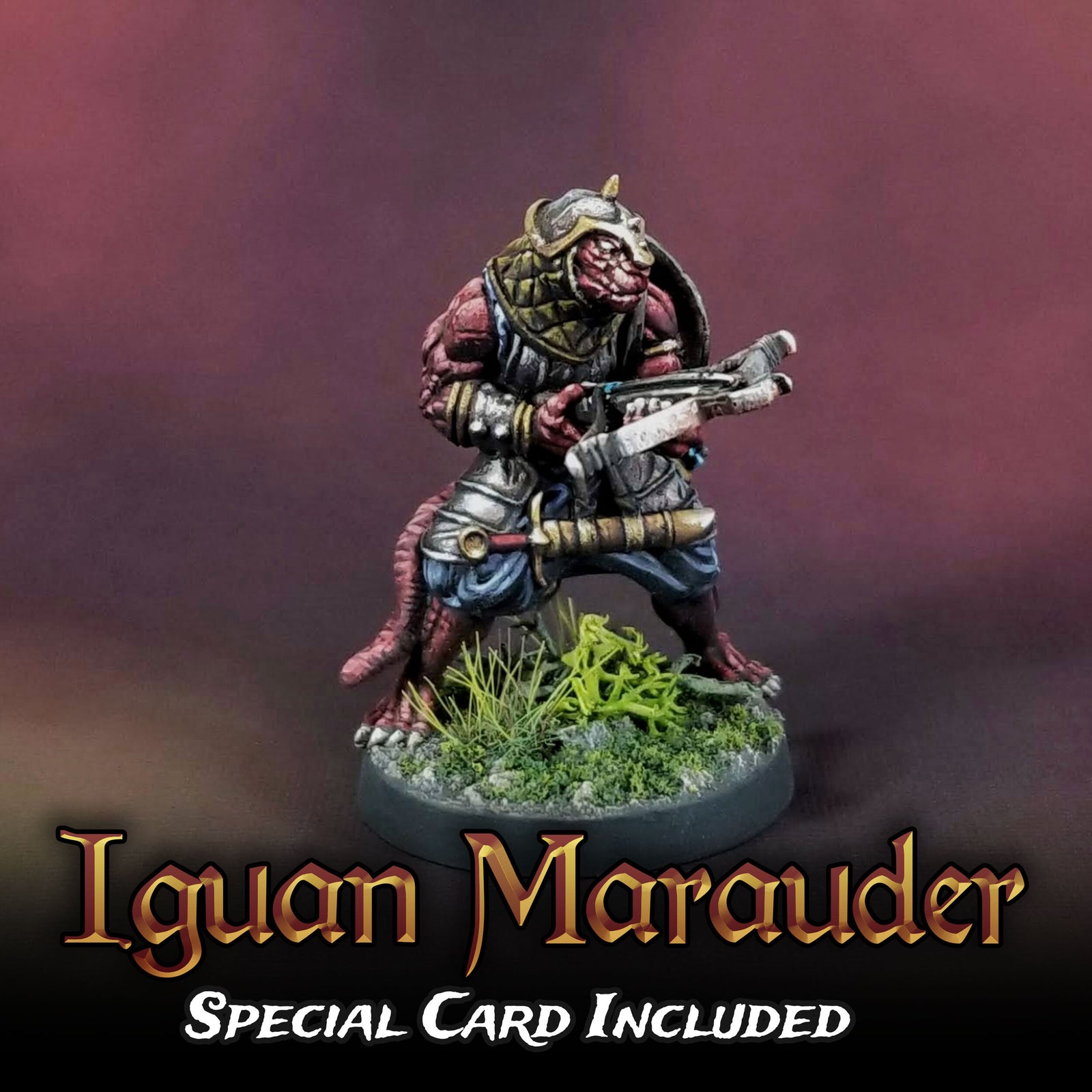 Iguan Marauder Miniature Metal King Studio Exit 23 Games Iguan Marauder