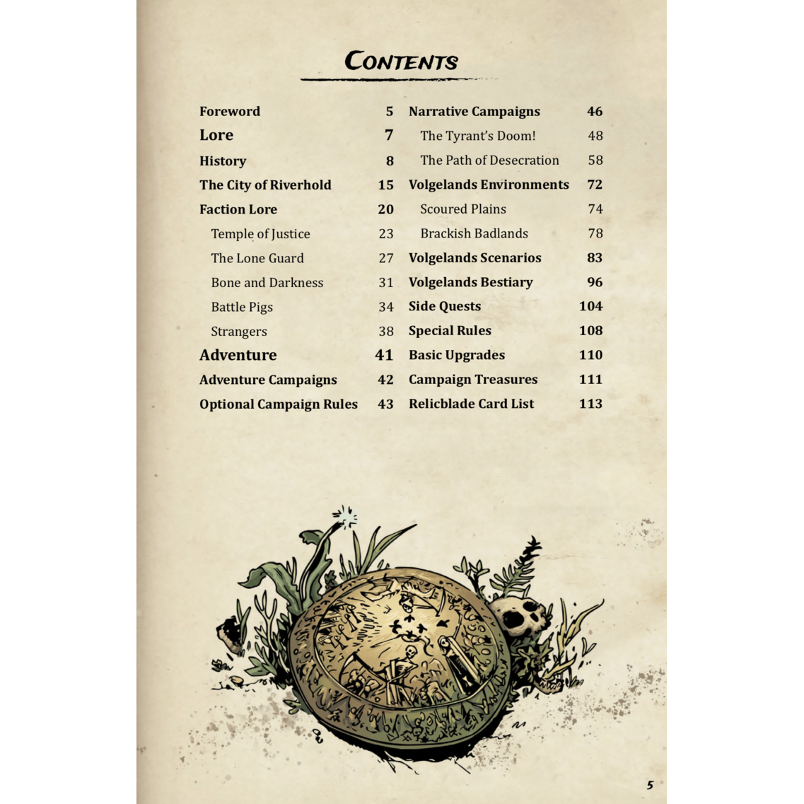 The Volgelands Campaign Book Book Metal King Studio Exit 23 Games The Volgelands Campaign Book