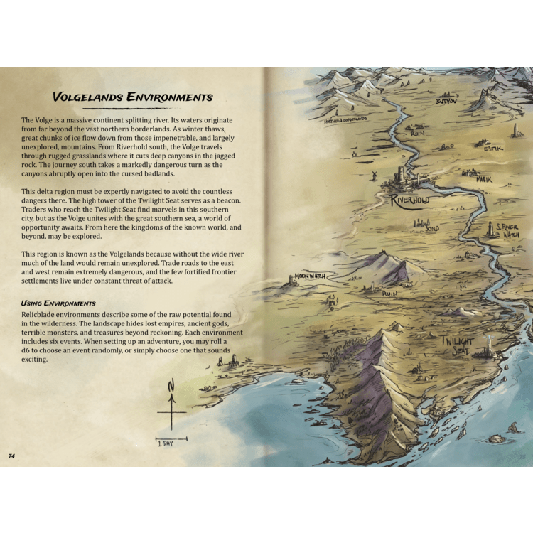 The Volgelands Campaign Book Book Metal King Studio Exit 23 Games The Volgelands Campaign Book