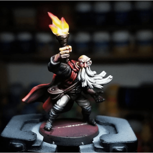 Flame Bearer Miniature Metal King Studio Exit 23 Games Flame Bearer