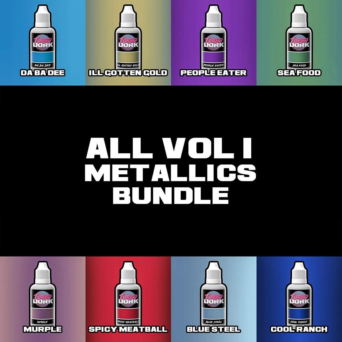 Volume 1 Metallic Acrylic Paints Bundle  Turbo Dork Exit 23 Games Volume 1 Metallic Acrylic Paints Bundle