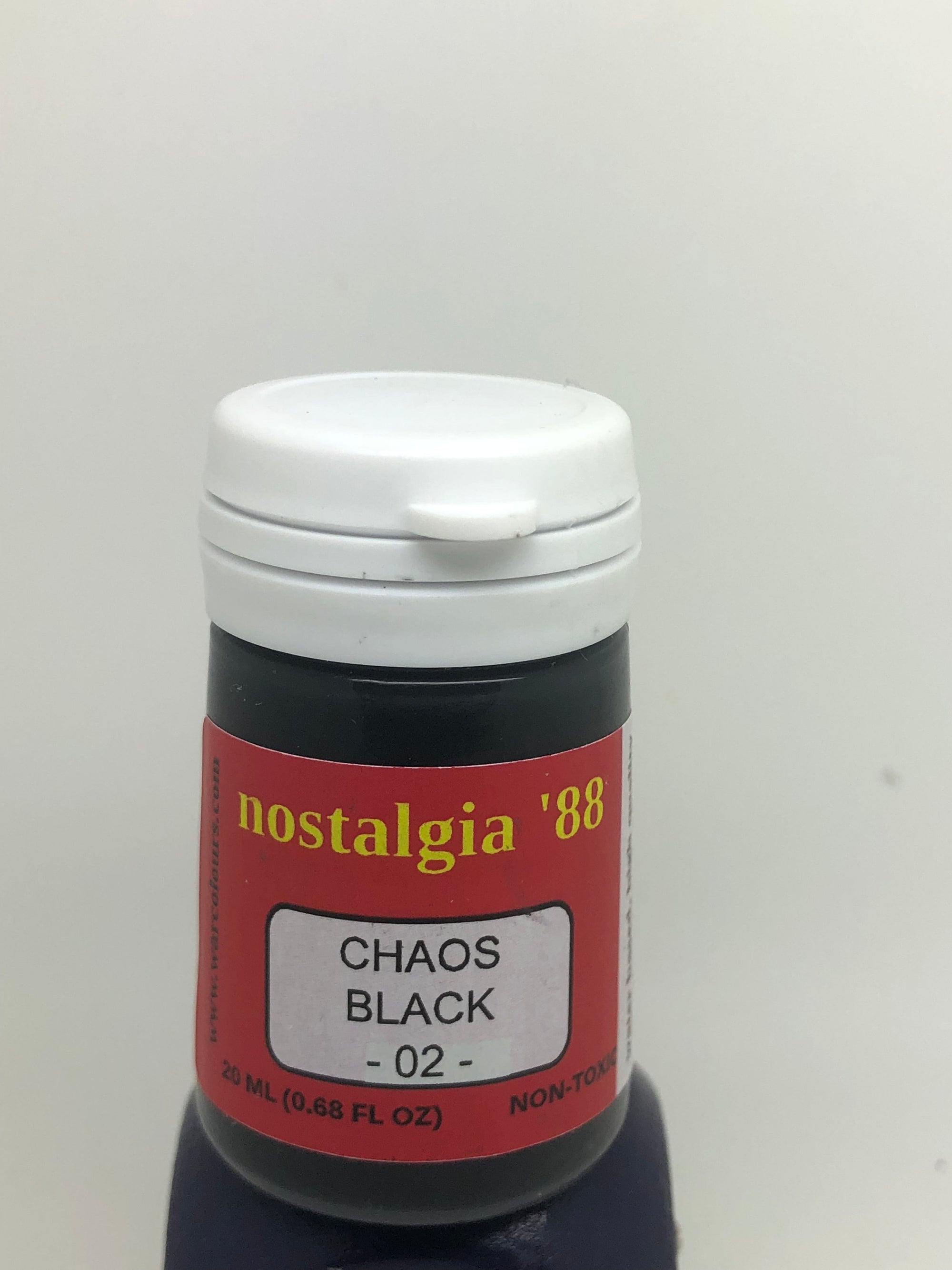 #02 - Chaos Black Oldhammer Classic Retro Acrylic Paint Paint Warcolours Exit 23 Games #02 - Chaos Black Oldhammer Classic Retro Acrylic Paint